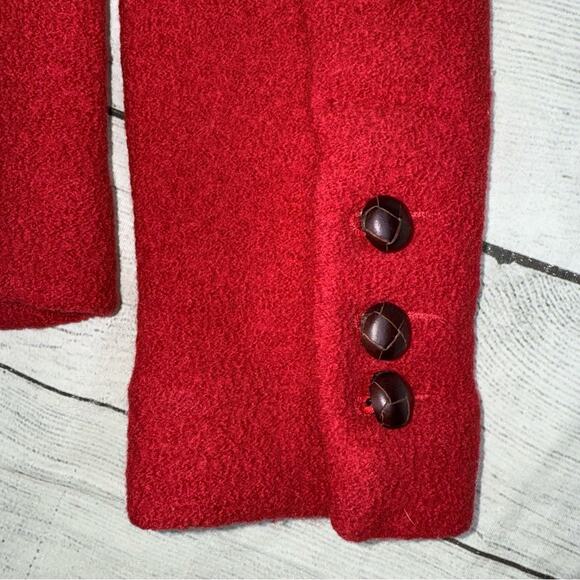 J. Crew Women's 100% Virgin Wool Blazer Jacket Red Size Small - Picture 6 of 6